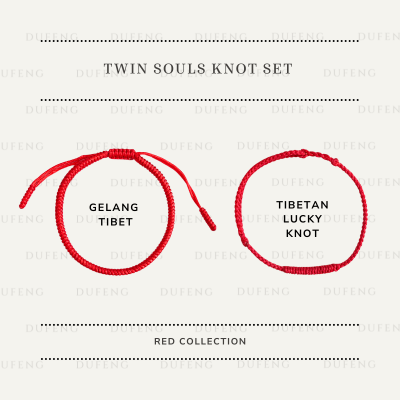 [COUPLE BUNDLE] Dufeng - Twin Souls Knot Red Set | Couple Collection