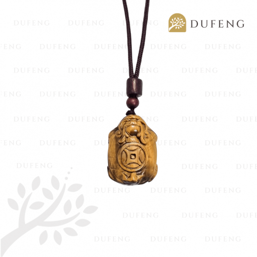 Tiger's Eye Dragon Turtle Necklace - Image 2