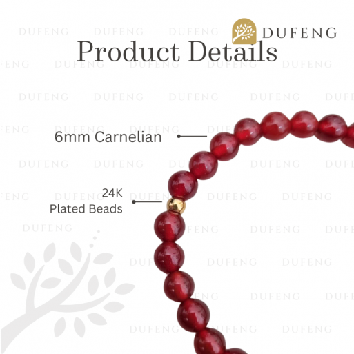 Dufeng - Ember Aura Carnelian Bracelet - Image 2