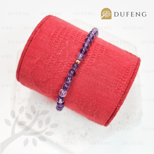 Dufeng - Calming Amethyst 4mm Crystal Bracelet - Image 3