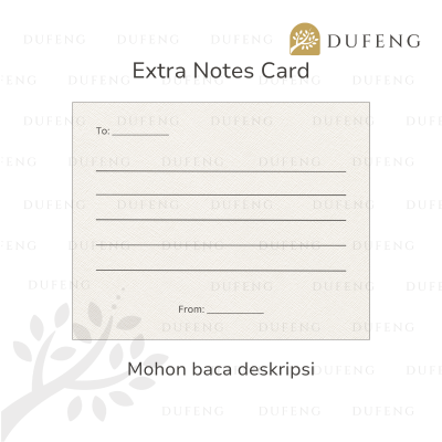 Additional Greeting Card | Tambahan Kartu Ucapan - Extra Notes