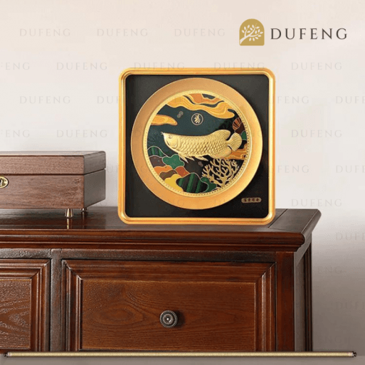 Golden Lucky Arwana Fengshui Art Decoration - Image 7