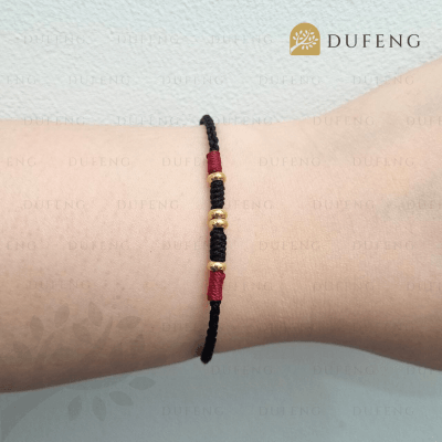 Celestial Flow Tibet Bracelet - Hitam, 14-15cm