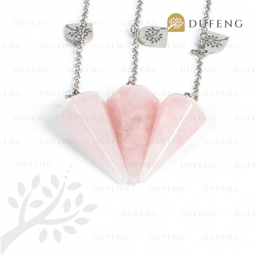 crystal pendulum rose quartz