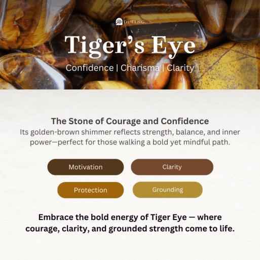 Dufeng - Roots and Reflections Tiger's Eye Crystal Bracelet - Image 6