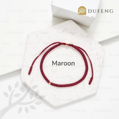 Graceful Tibet Bracelet - Winter Green - Maroon